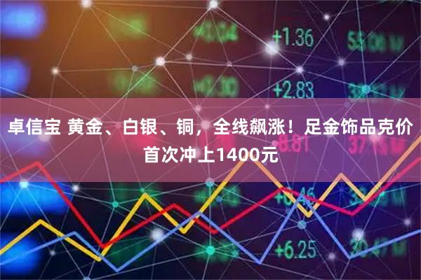 卓信宝 黄金、白银、铜，全线飙涨！足金饰品克价首次冲上1400元